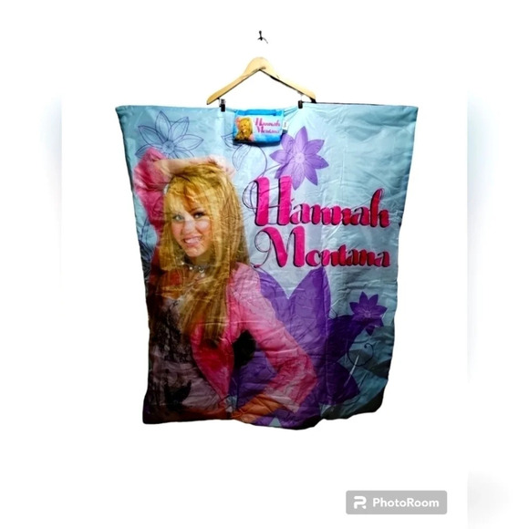 Disney Other - Disney Hannah Montana Miley‎ Cyrus Roll-Up Travel Comforter Blanket